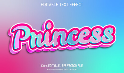 Princess Editable Text Effect