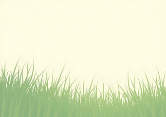 Fototapeta premium softly falling grass creates gentle outline
