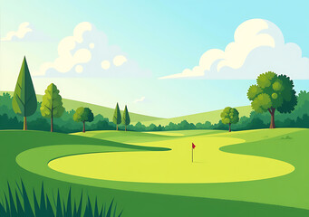 lawn well maintained golf course