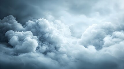 Dramatic Gray and White Cloudscape