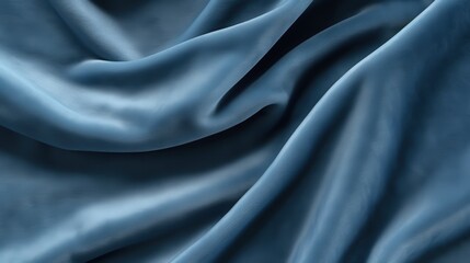 Fototapeta premium Rich Blue Velvet Fabric Texture, Soft and Smooth Background, Ideal for Elegant Designs and Stylish Projects