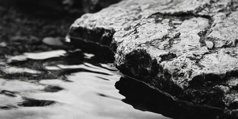 Fototapeta premium Serene Reflection on Still Waters