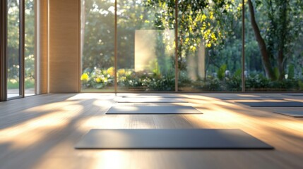 Obraz premium Zen Yoga Studio with Natural Light
