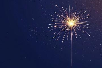 Fototapeta premium Sparkling firework display against a dark night sky