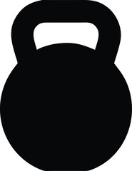 Kettlebell icon. Weight icon, training equipment flat vector icon for exercise