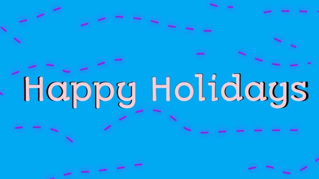 colorful background with text Happy Holidays 