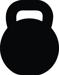 Kettlebell icon. Weight icon, training equipment flat vector icon for exercise