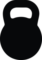 Kettlebell icon. Weight icon, training equipment flat vector icon for exercise
