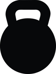 Kettlebell icon. Weight icon, training equipment flat vector icon for exercise