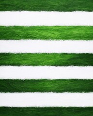 Green and White Striped Texture with Soft Fur-Like Appearance