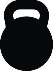 Fototapeta premium Kettlebell icon. Weight icon, training equipment flat vector icon for exercise