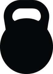 Kettlebell icon. Weight icon, training equipment flat vector icon for exercise