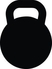 Kettlebell icon. Weight icon, training equipment flat vector icon for exercise