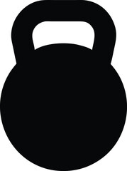 Kettlebell icon. Weight icon, training equipment flat vector icon for exercise