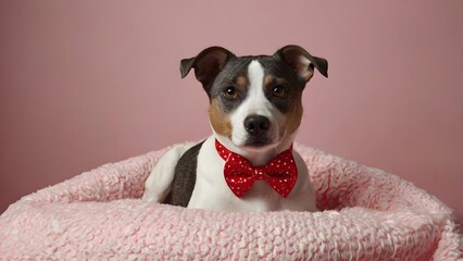jack russell terrier dog  Valentine's