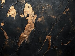 Naklejka premium Gold and Black Abstract Texture