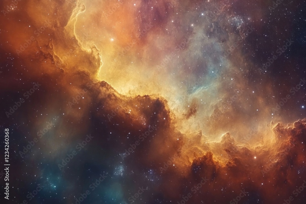 Canvas Prints amazing nebula and space background astronomy clouds image.