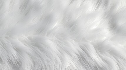 Obraz premium Soft White Fur Texture Close Up for Background, Design, and Fabric Use, Ideal for Cozy and Elegant Themes in Various Creative Projects