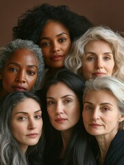Obraz premium Harmony and Diversity: A Portrait of Empowered Women