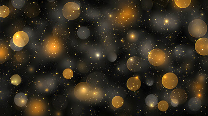 Obraz premium Golden bokeh lights creating a magical atmosphere during a festive celebration at night