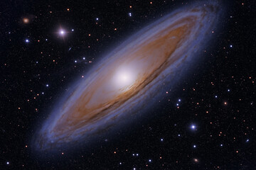 Majestic Spiral Galaxy in Deep Space Celestial Wonder