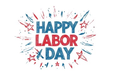 Engaging in the shared excitement of national Labor Day. Side view of american flag, set of tools, safety helmet, work gloves on wooden brown background with empty space for promo or text
