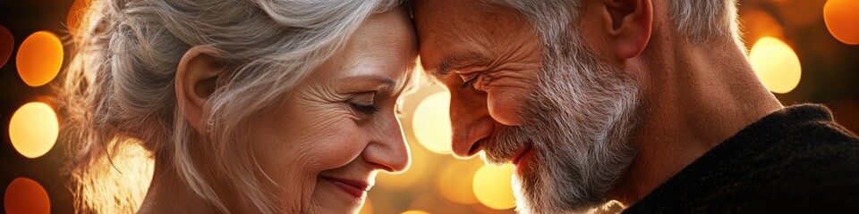 Naklejka premium A close-up shot of two people gazing into each other's eyes, conveying intimacy and connection