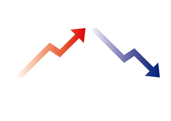 上昇下降の２段階矢印