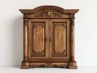 Traditional Antique Wood Cabinet