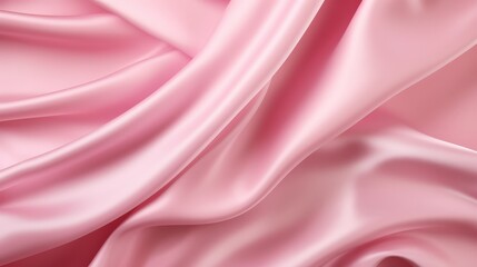 Obraz premium Soft Pink Satin Fabric Texture for Elegant Backgrounds, Ideal for Fashion and Design Projects, Subtle Pastel Tones for a Modern Aesthetic