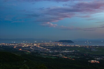 城岱牧場から見る函館裏夜景
