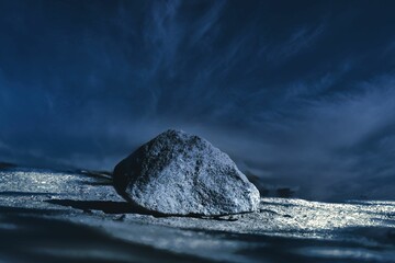 Stones / Rocks / Basaltic rock solo on the ground