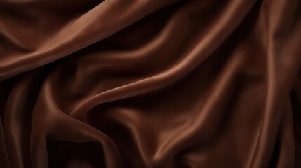 Obraz premium Luxurious Dark Brown Velvet Fabric with Smooth Texture for Fashion, Upholstery, and Interior Design Projects