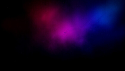 Vibrant Red and Blue Nebulae in Cosmic Space