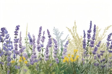 Naklejka premium Lavender lavender backgrounds outdoors.