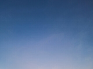 Blue shades of night sky