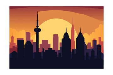 Obraz premium los angeles skyline