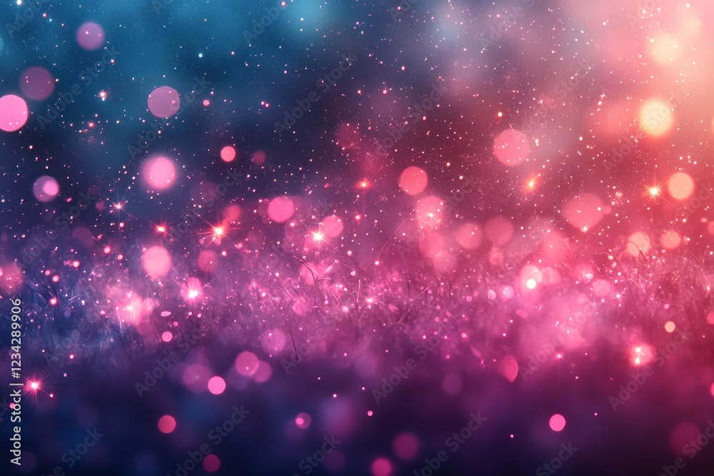 Aufkleber colorful bokeh lights create a magical atmosphere in a dreamy backdrop