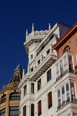 Architecture in the city of Bilbao, Spain