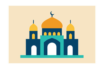 taj mahal vector illustration