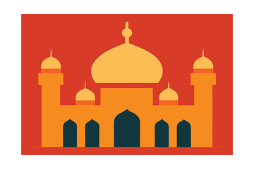 taj mahal vector illustration