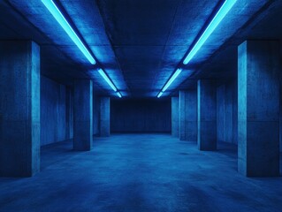 Cyberpunk Neon-Lit Vault