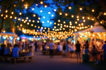 Festive Night Lights Blurred Background: Perfect for celebratory designs, adding a touch of magic to your projects. Ideal for invitations, banners, websites, and social media posts. This    