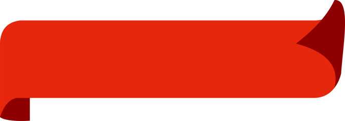 Folded label banner illustration 