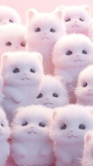 Fluffy pastel chinchilas mammal animal cute.