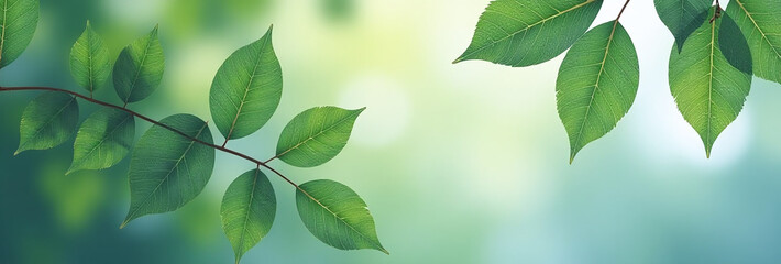 Obraz premium eucalyptus leaves nature provide calming background element designs artwork