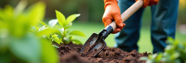 gardeners use specialized equipment like rakes shovels pruners cultivate plants maintain outdoor spaces effectively