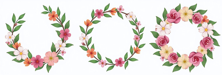 pretty floral wreaths often featured wedding invitations special occasion greeting
