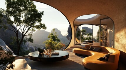 Fototapeta premium Modern Mountain Home