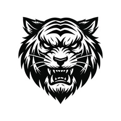 Powerful Tiger Head Graphic Design
